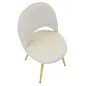 Krzesło FLEX Kremowe 52 48 78 cm Zestaw 2 szt.